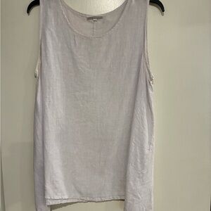 Bryn Walker Light Gray Linen Top